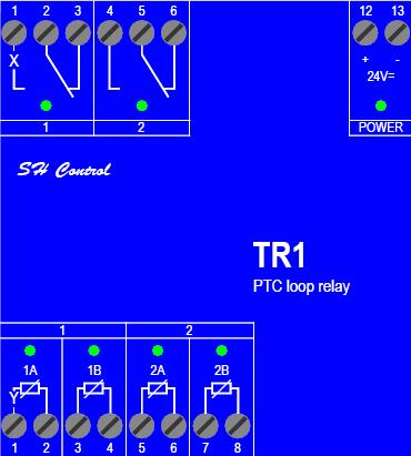 TR1 - ochrana teploty vinutí motoru TR1 - ochrana teploty vinutí motoru