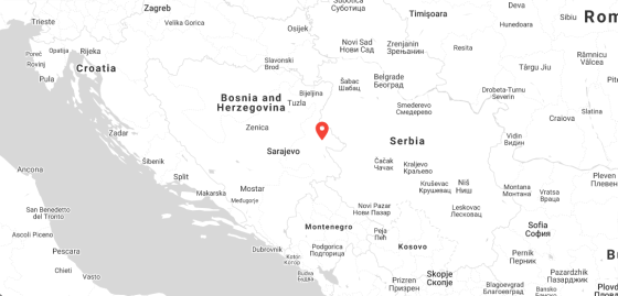 Location of the power plant Jovana